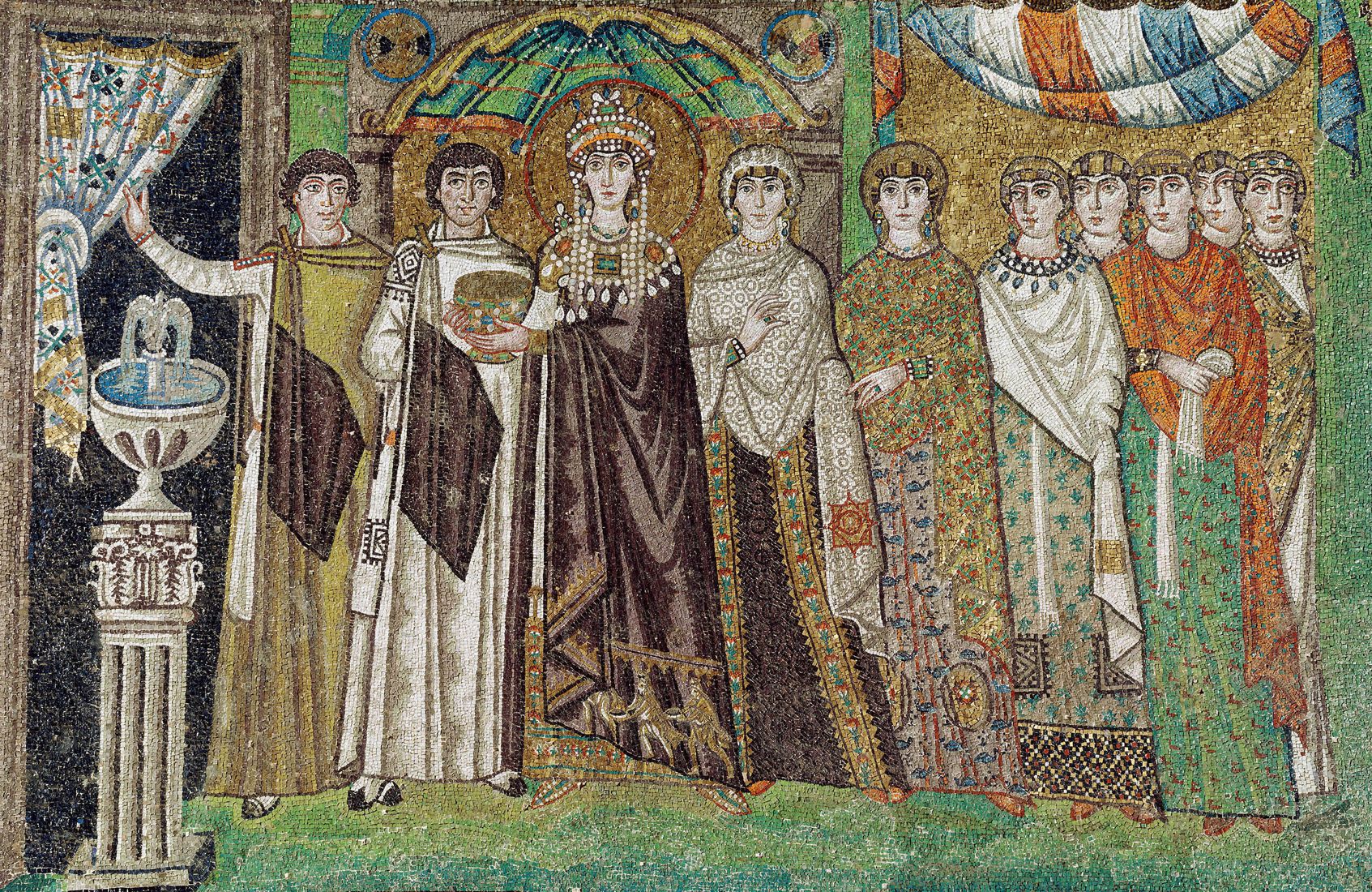 Théodora et les dignitaires de la cour Théodora et les dignitaires de la cour