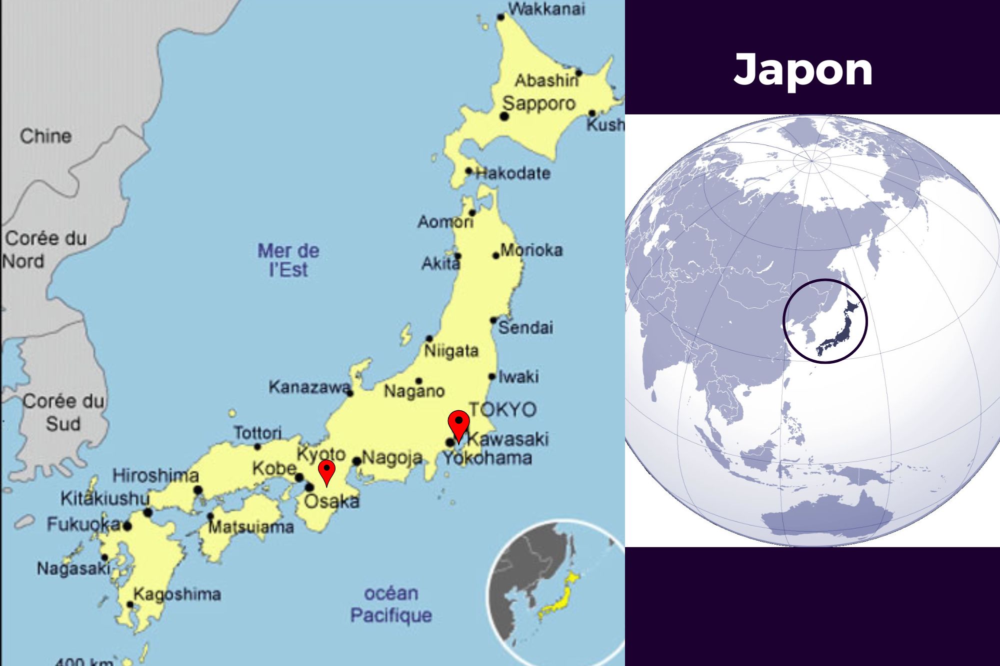 Carte du Japon Carte du Japon