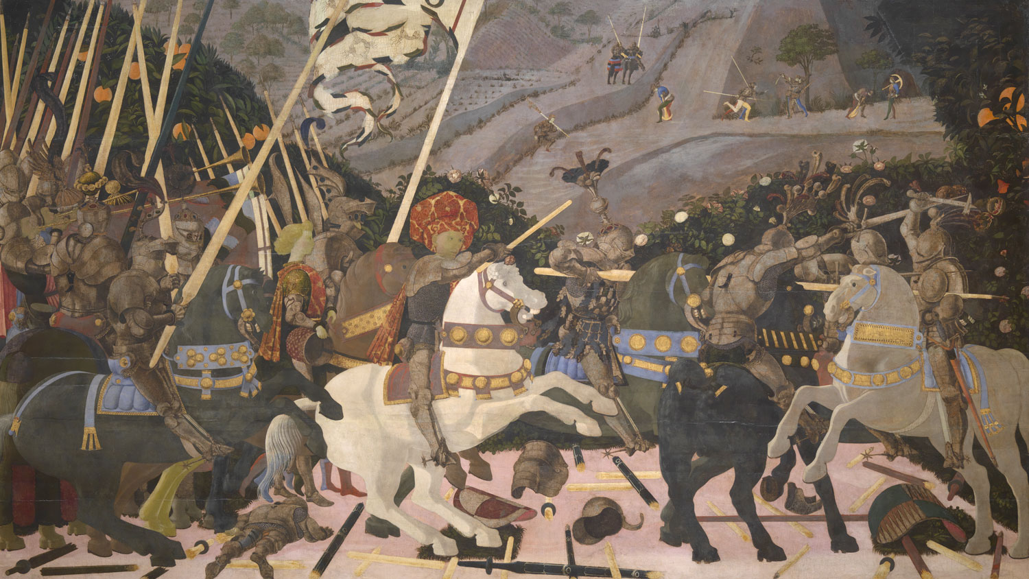 Niccolò Mauruzi da Tolentino à la bataille de San Romano Niccolò Mauruzi da Tolentino à la bataille de San Romano