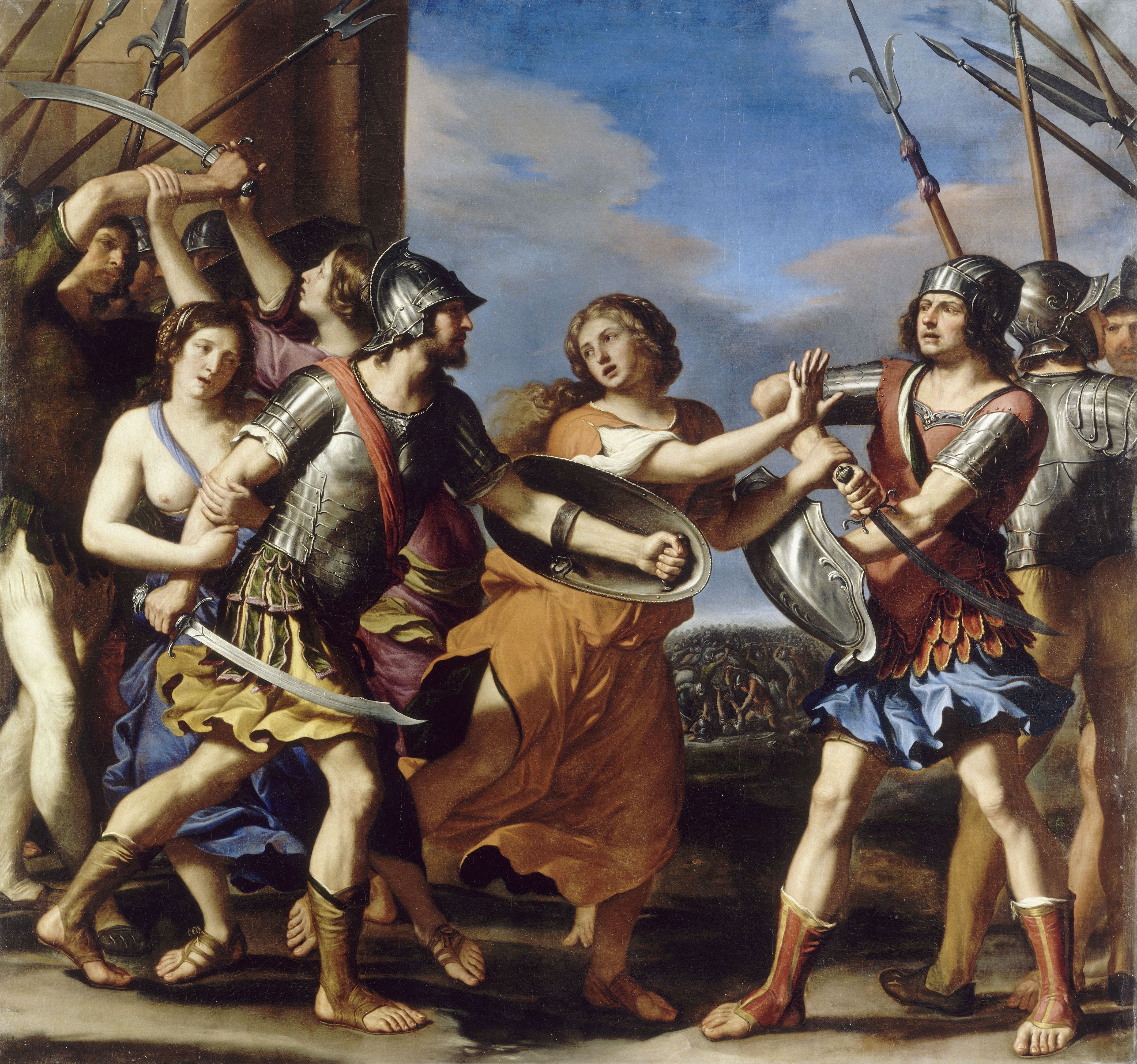 Hersilie séparant Romulus et Tatius Hersilie séparant Romulus et Tatius