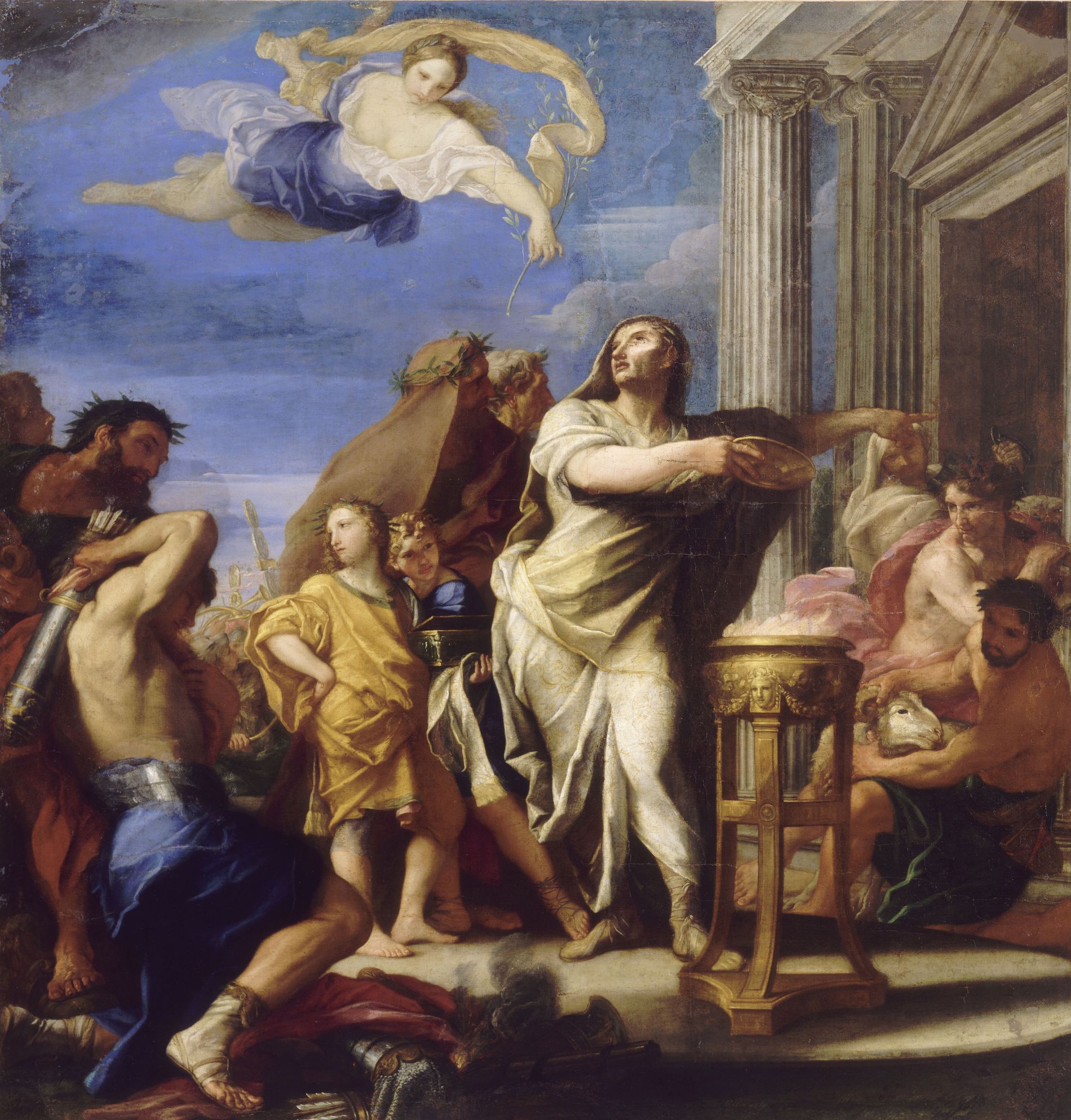 Auguste ordonne de fermer les portes du temple de Janus  Auguste ordonne de fermer les portes du temple de Janus