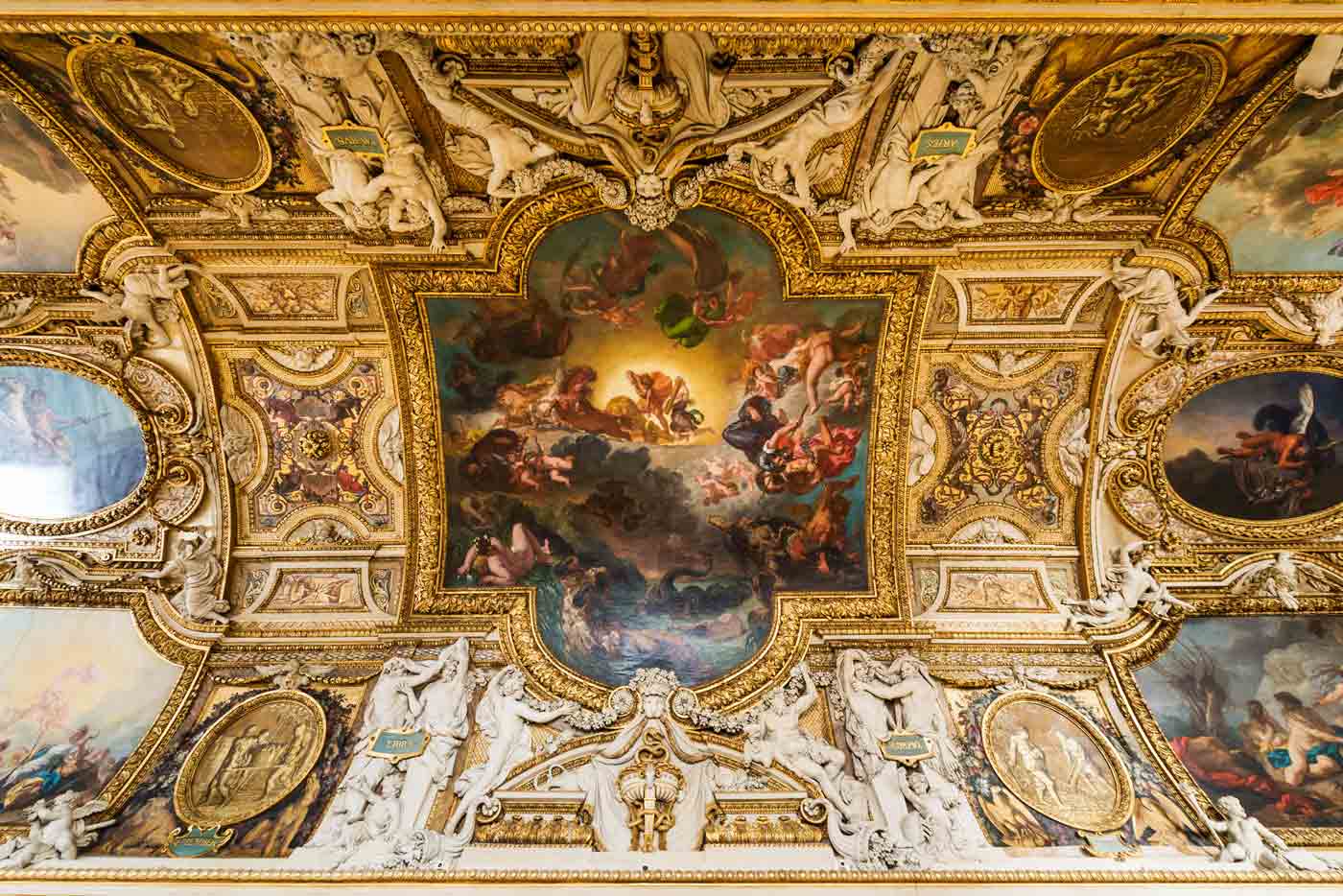 Voûte de la galerie d’Apollon Voûte de la galerie d’Apollon
