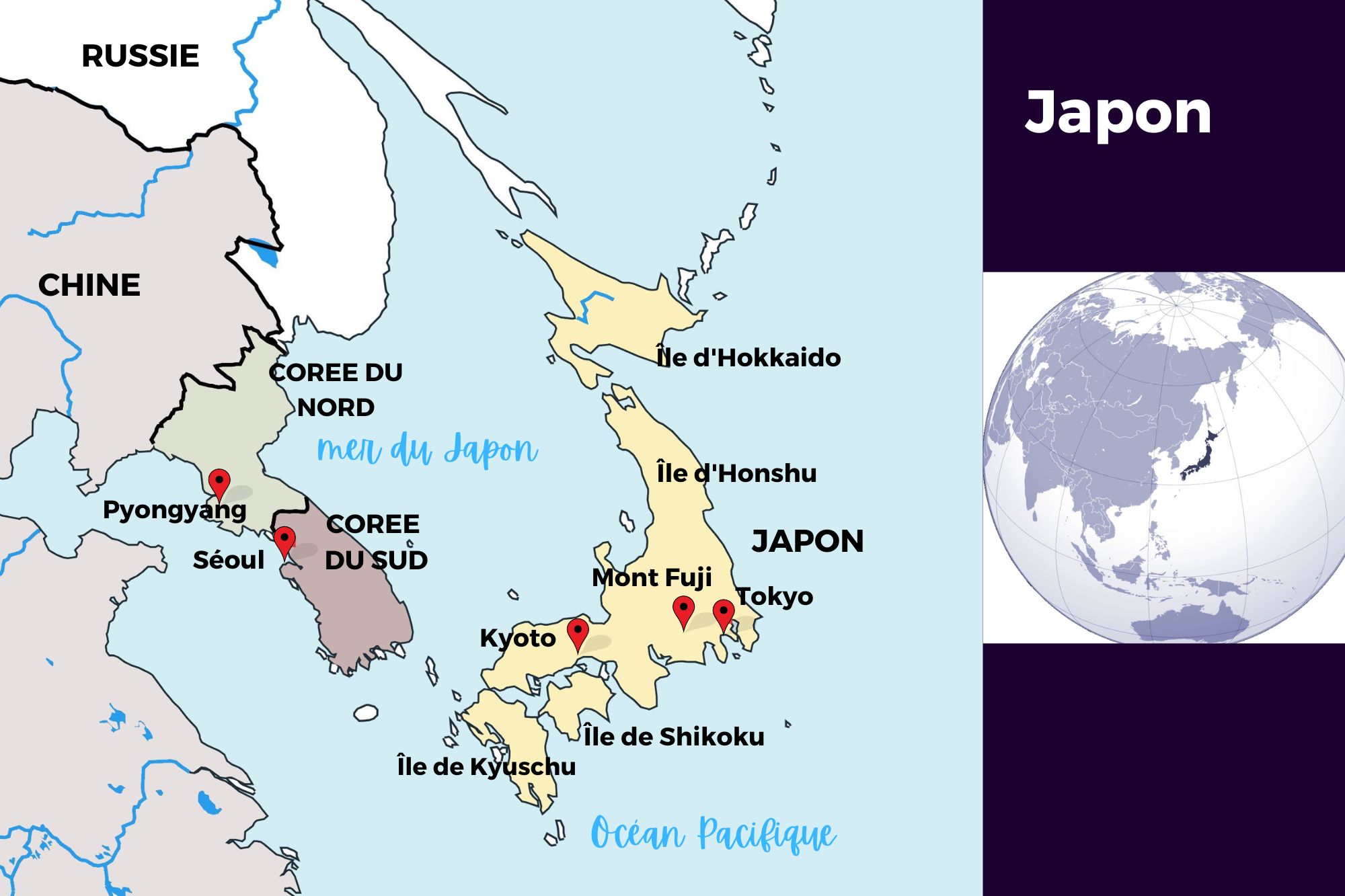 Carte du Japon Carte du Japon