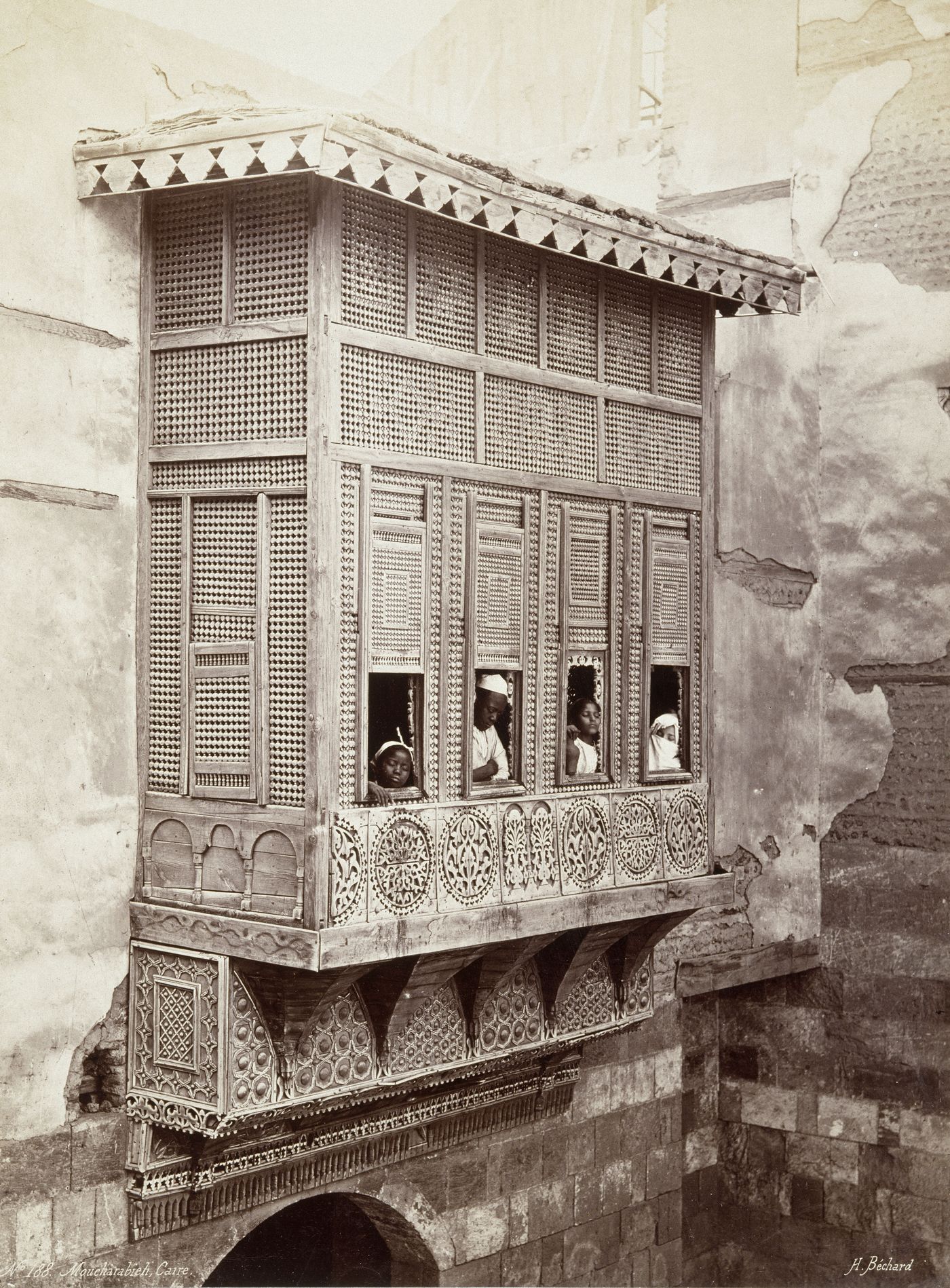 Moucharabieh d'une maison du Caire Moucharabieh d'une maison du Caire