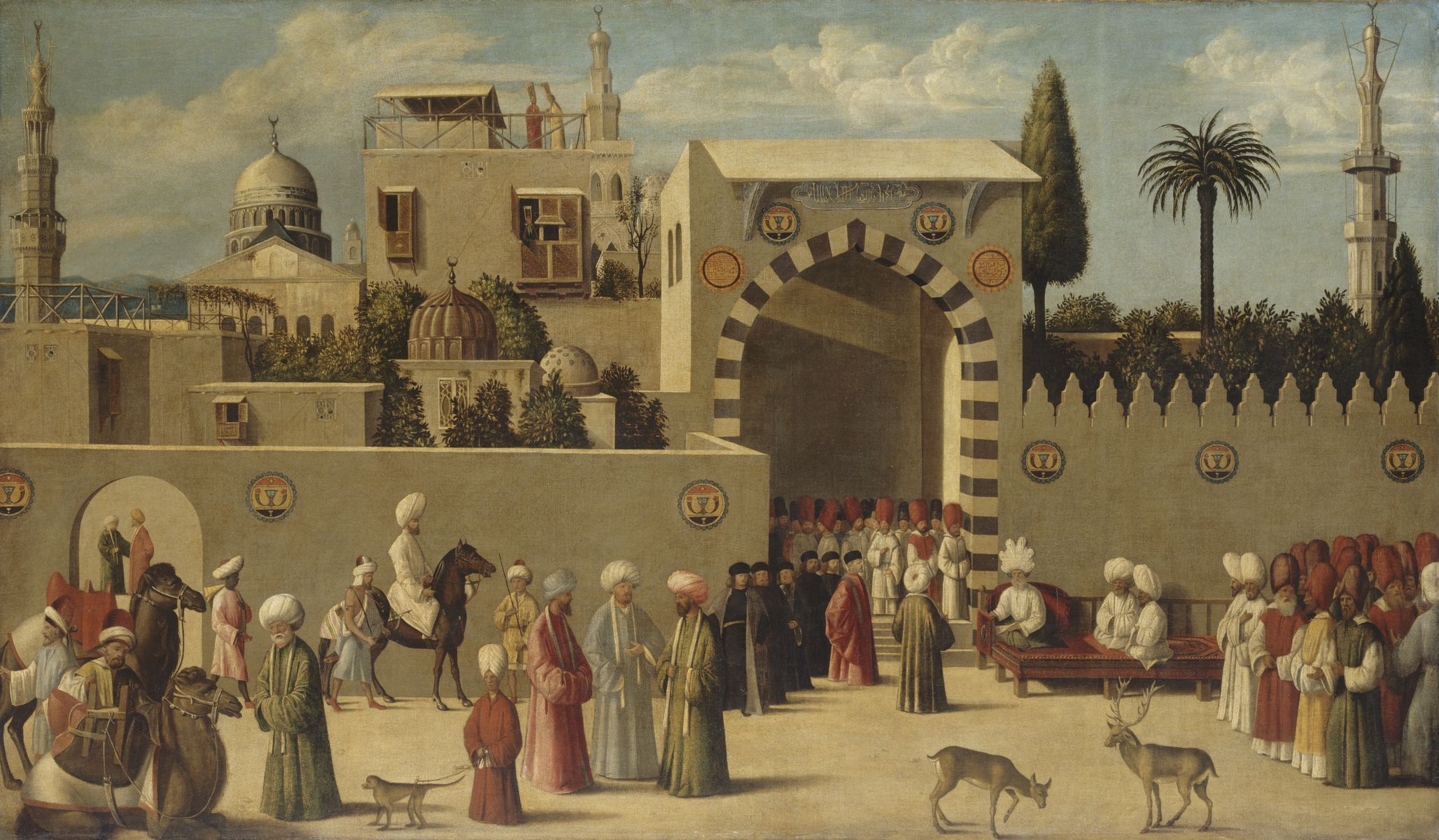 Réception d'une délégation vénitienne par le gouverneur mamelouk de Damas Réception d'une délégation vénitienne par le gouverneur mamelouk de Damas