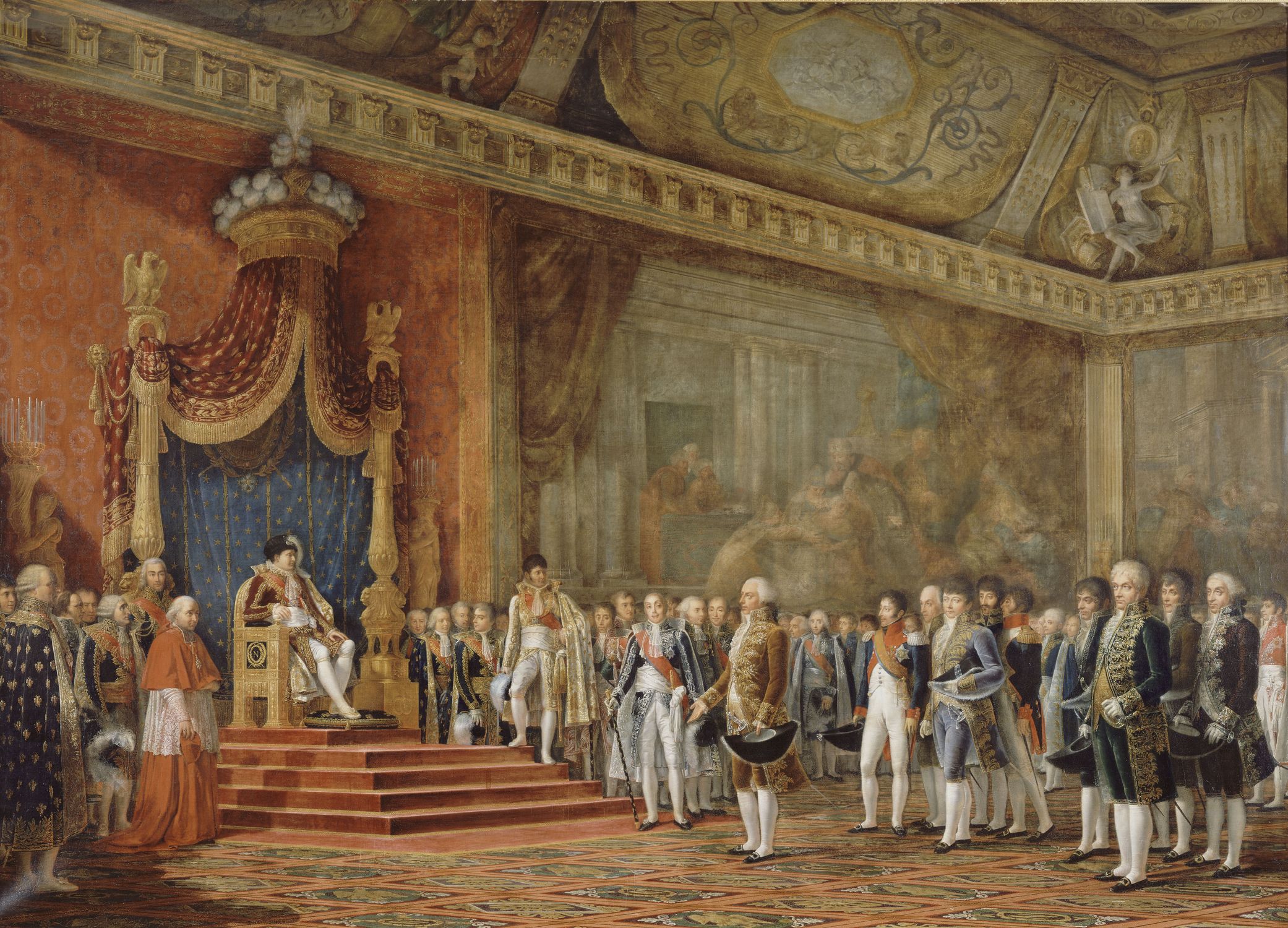 La Députation du Sénat romain offrant ses hommages à Napoléon Ier, 16 novembre 1805 La Députation du Sénat romain offrant ses hommages à Napoléon Ier, 16 novembre 1805