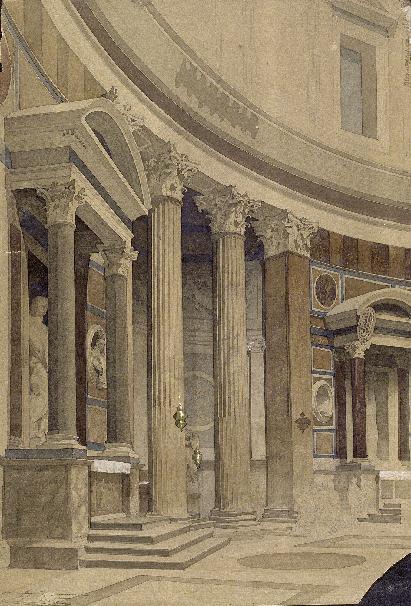 Panthéon, vue de l’intérieur Panthéon, vue de l’intérieur