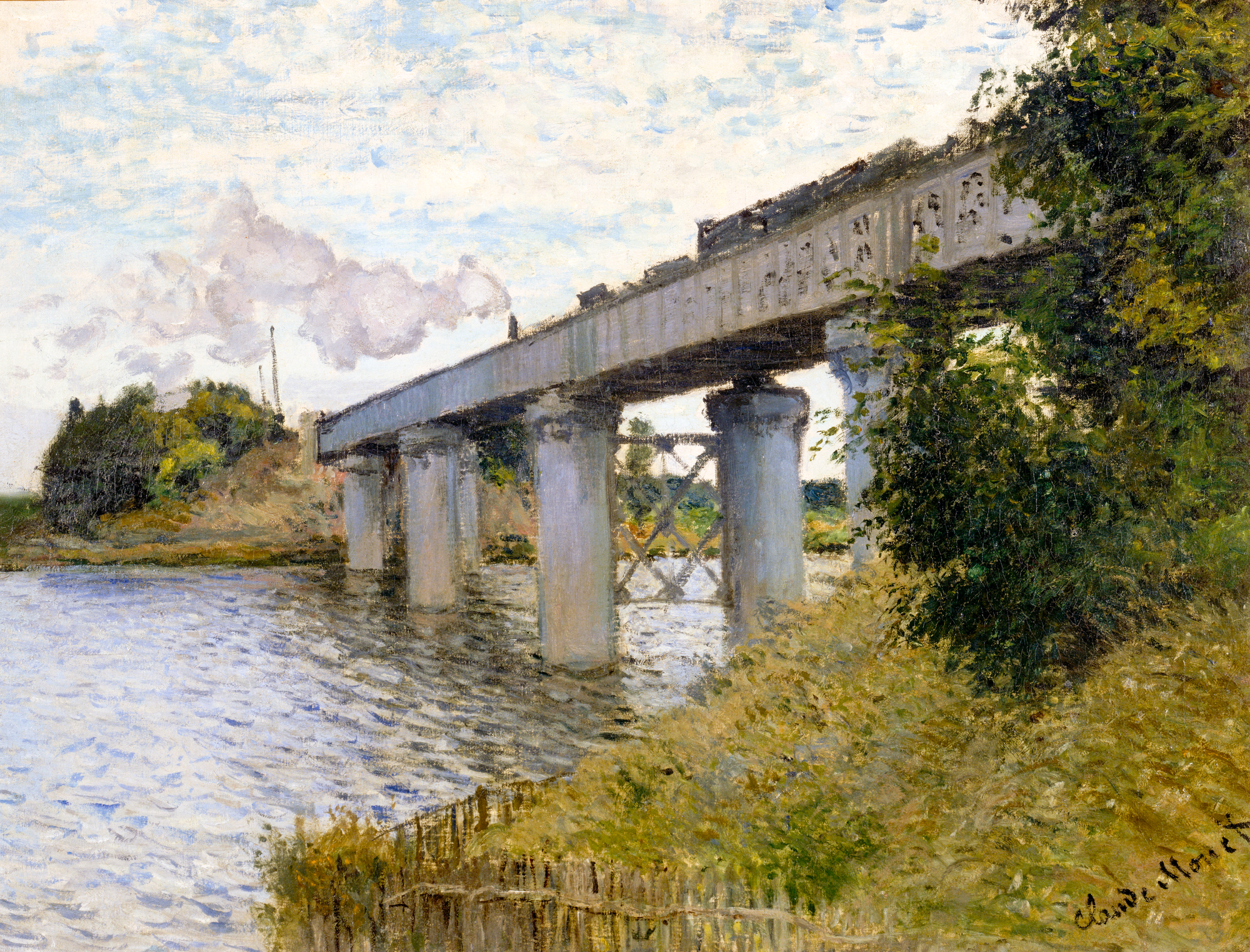 Le Pont du chemin de fer à Argenteuil Le Pont du chemin de fer à Argenteuil