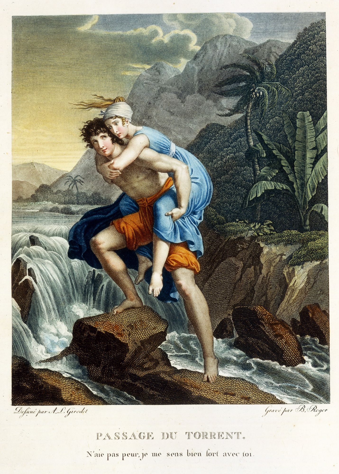 « Passage du torrent. N’aie pas peur, je me sens bien fort avec toi. » « Passage du torrent. N’aie pas peur, je me sens bien fort avec toi. »