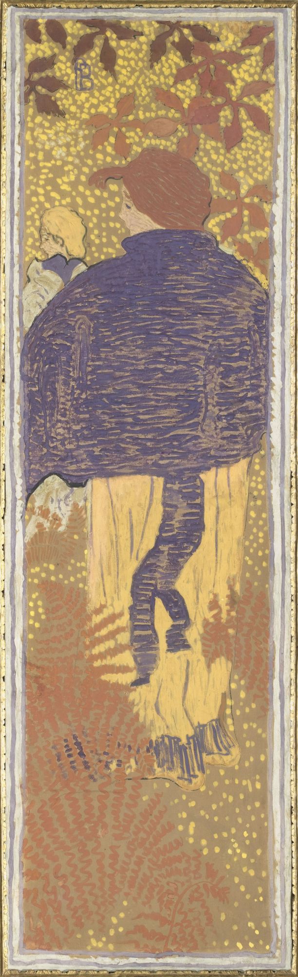 Femmes au jardin : femme à la pèlerine Femmes au jardin : femme à la pèlerine