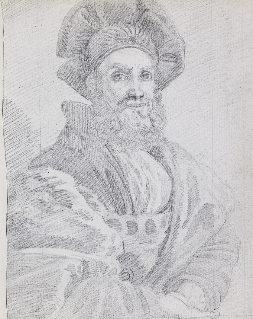 Étude d’après le portrait de Baldassare Castiglione par Raphaël Étude d’après le portrait de Baldassare Castiglione par Raphaël