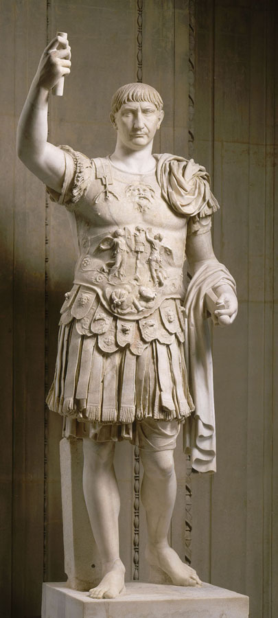 Trajan debout et cuirassé Trajan debout et cuirassé