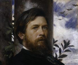 Arnold Böcklin (1827-1901), Autoportrait. 1873, peinture (huile sur toile), 61 × 48,9 cm. Allemagne, Hambourg, Hamburger Kunsthalle