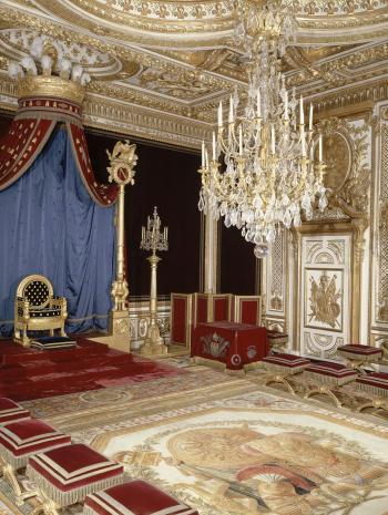 salle du trône du château de fontainebleau