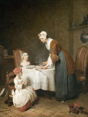 Le Bénédicité, Chardin