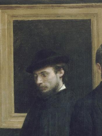 Un atelier aux Batignolles Détail d’Auguste Renoir Henri Fantin-Latour (1836-1904)